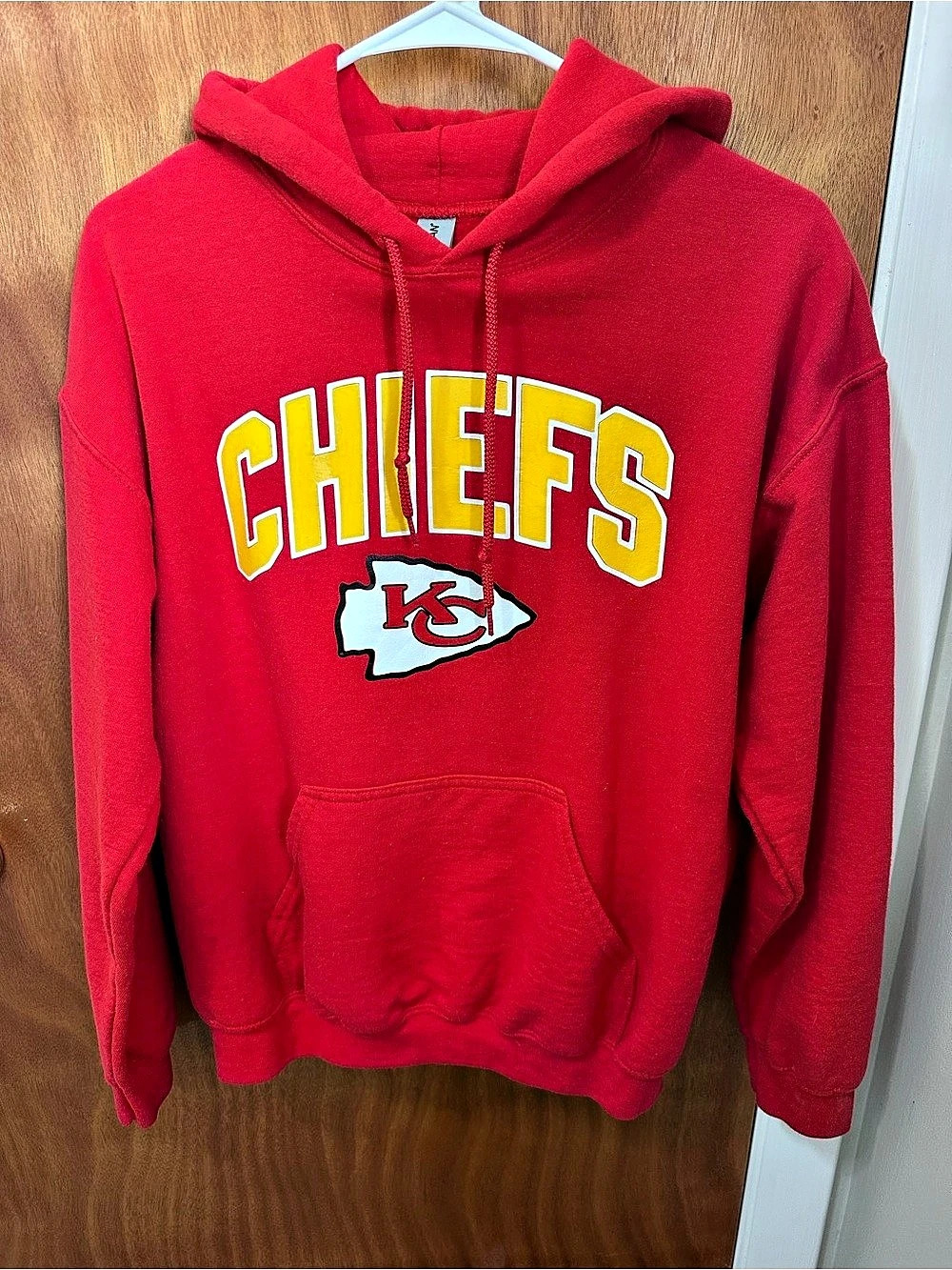 Gildan Heavy Blend Hooded Sweatshirt Kansas City Chiefs Red & Yellow Medium